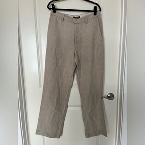 NWT Banana Republic vintage 100% linen tan men’s pants trousers tan 33/34
